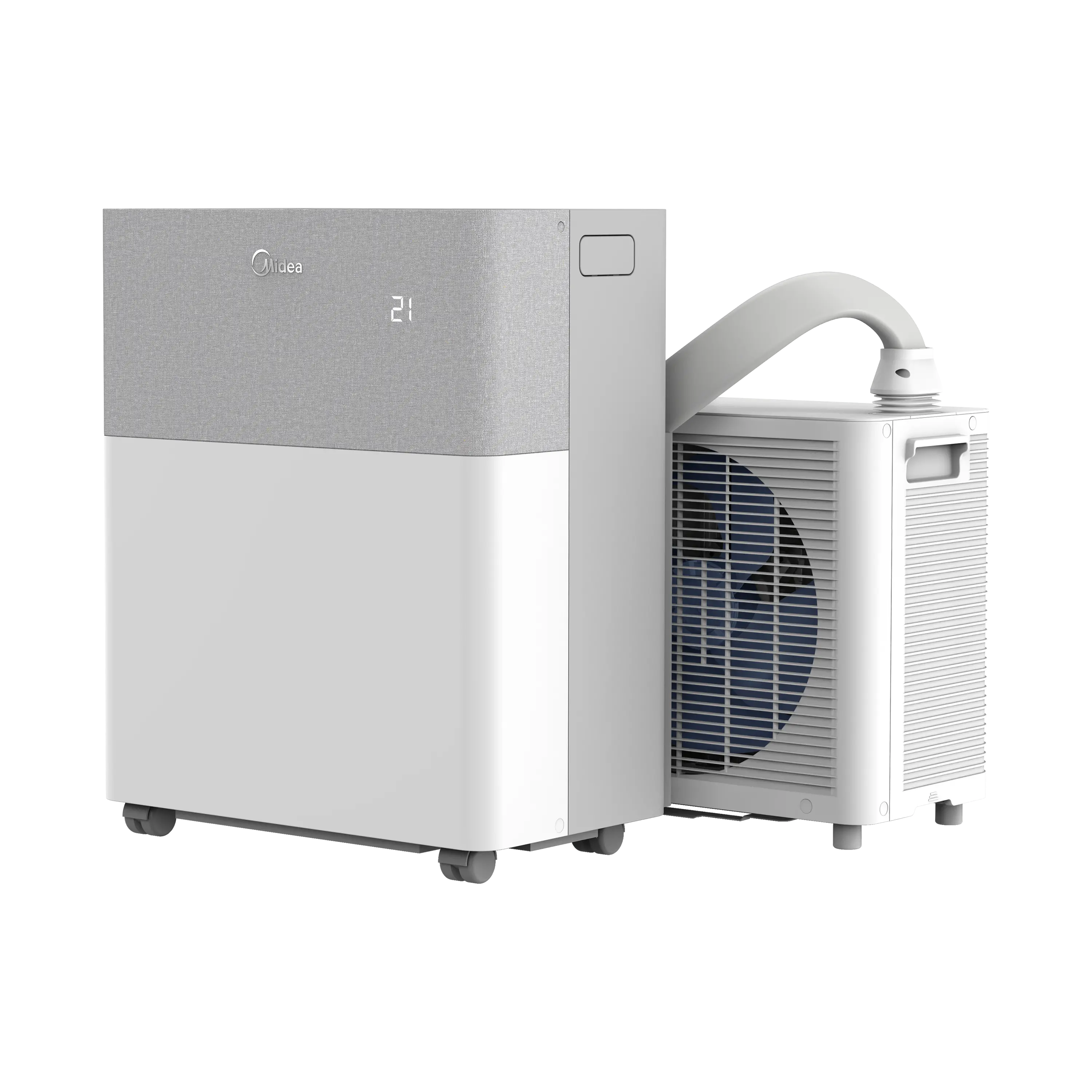 PortaSplit air conditioner installed and running in a room